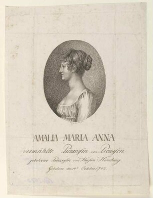 Bildnis der Prinzessin Amalia Maria Anna (Marianne) von Preußen