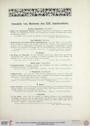Gemälde von Meistern des XIX. Jahrhunderts (Nr. 1-136)