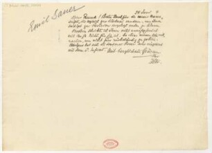 Brief an Emil von Sauer : 24.06.1914