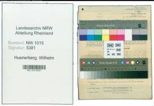 Entnazifizierung Wilhelm Huenerberg , geb. 03.07.1912 (Ledereinzelhaendler)
