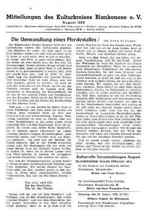 Die Umwandlung eines Pferdestalles