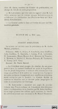 Séance du 14 mai 1909