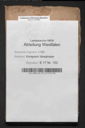 Revenuenetats der Dignitarien und Offizianten beim aufgehobenen Domkapitel Paderborn