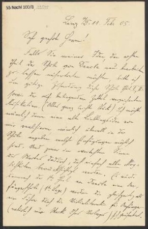 Brief an B. Schott's Söhne : 11.02.1905