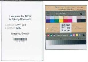 Entnazifizierung Gustav Muesse, geb. 00.00.0000 ()
