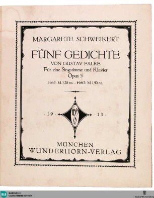 1: [Heft 1] - Mus. Hs. 1418,18