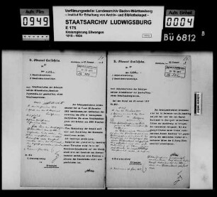 Schuldenwesen der Schulgemeinde Altenmünster, Gemeindebezirk Ingersheim