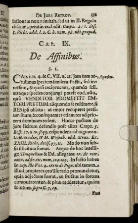 Cap. IX. De Affinibus.