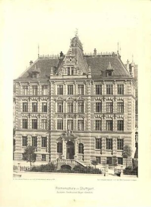 Tafel 4. Römerschule in Stuttgart. Architekt: Stadtbaurat Mayer