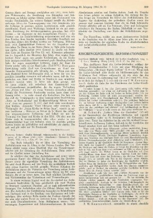 850-851 [Rezension] Luther-Jahrbuch ; 1963