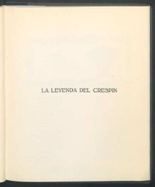 La leyenda del crespín