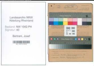 Entnazifizierung Josef Bertram , geb. 30.08.1899 (Arzt)