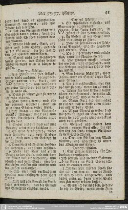 Der 77. Psalm