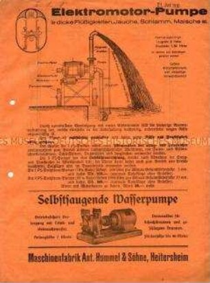 Selbstsaugende Jauchepumpe mit Rührwerk und Elektromotor-Pumpe