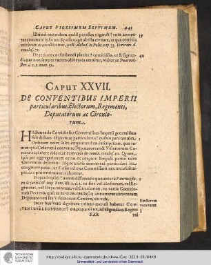 Pars Prima. Caput XXVII.
