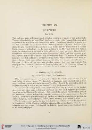 Chapter XX: Sculpture
