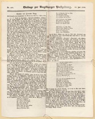 Hyacinth Holland (1827-1918) Nachlass: Mappe Hermann Lingg - BSB Hollandiana Personae.Lingg, Hermann