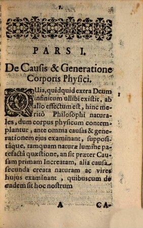 Controversiae Philosophicae De Corpore Physico