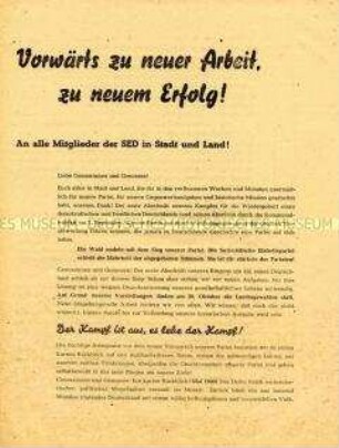 Propagandaschrift der SED zu den Gemeindewahlen 1946