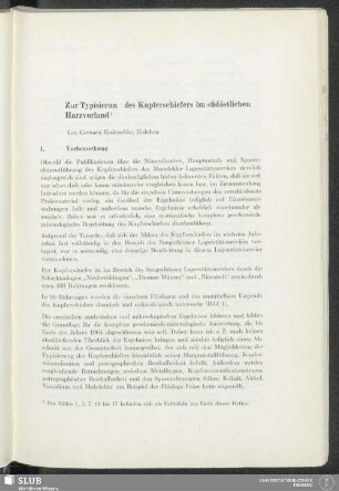 Zur Typisierung des Kupferschiefers im südöstlichen Harzvorland