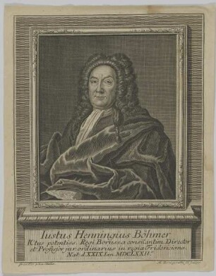 Bildnis des Iustus Henningius Böhmer