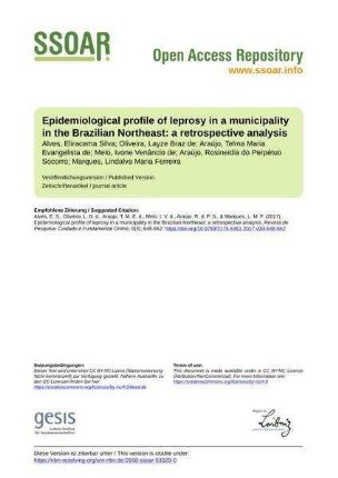 Epidemiological profile of leprosy in a municipality in the Brazilian Northeast: a retrospective analysis