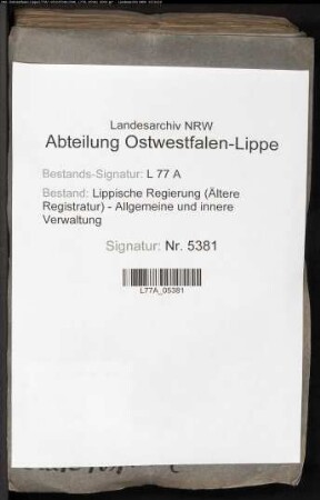 Verbesserung des Formulars der Geleitsbriefe der Juden