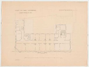 Thiersch, Friedrich von; München; Palais Bernheimer - Grundriss 2. OG