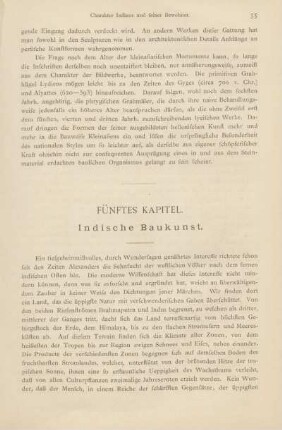 Fünftes Kapitel. Indische Baukunst.