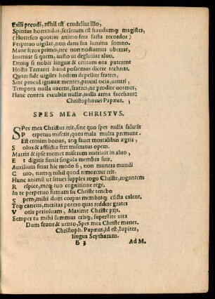 Spes Mea Christus.