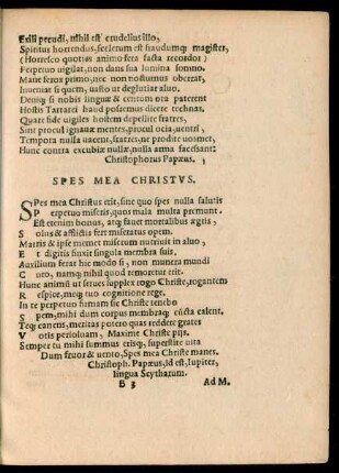 Spes Mea Christus.