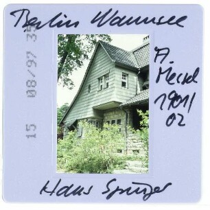 Berlin, Haus Springer,Berlin, Am großen Wannsee