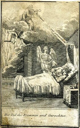 Grafik "Der Tod des Frommen und Gerechten"