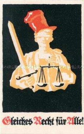 Postkarte der Deutschnationalen Volkspartei