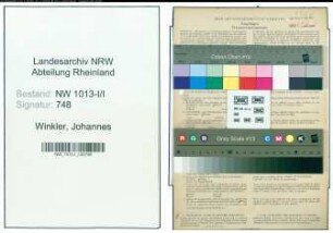 Entnazifizierung Johannes Winkler , geb. 23.02.1906 (Schreiner)