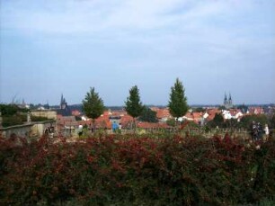 Quedlinburg: Blick vom Schloßberg auf die Altstadt