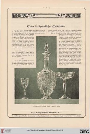 Unsere kunstgeschichtlichen Musterblätter