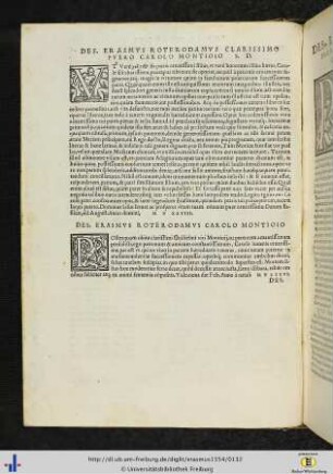 Des. Erasmus clarissimo puero Carolo Montoio s. d.