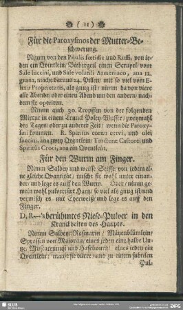 Für die Paroxysmos der Mutter-Beschwerung