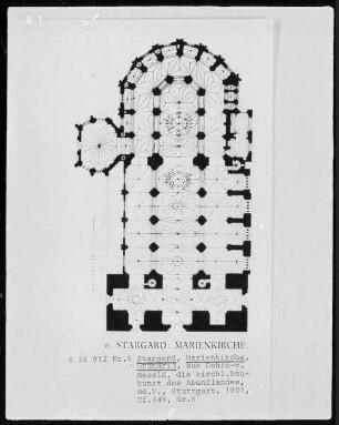 Stargard (Pommern): Grundriss der Marienkirche