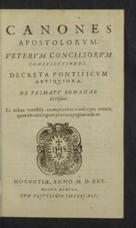Canones Apostolorum.