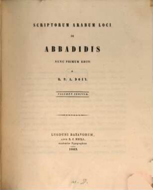Scriptorum arabum loci de Abbadidis. 3