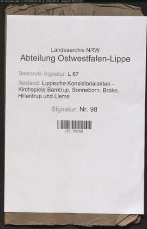 Kircheneinkünfte, Kirchenurkunden (Verzeichnis)