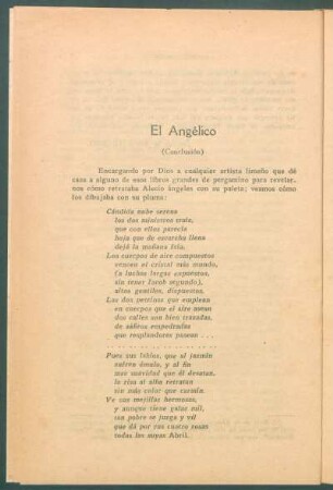 El Angélico - (Conclusión)