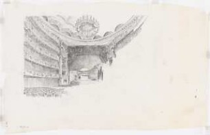 Nationaltheater, München: Zuschauerhaus: Perspektivische Innenansicht