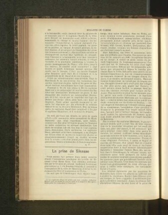 La prise de Sikasso.