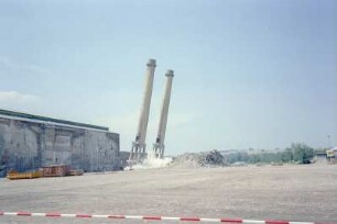Sprengung Schornsteine Vorschaltanlage, von O