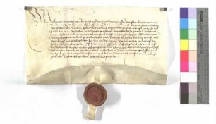 Der Propst von Ellwangen stimmt dem Verkauf der unteren Mühle zu Röhlingen (Rohling) samt dem Mühllehen durch Elisabeth von Pfahlheim (Pfahlheim (Pfalhein)) an Albrecht von Schwabsberg (Swabsperg) als Lehnsherr zu.