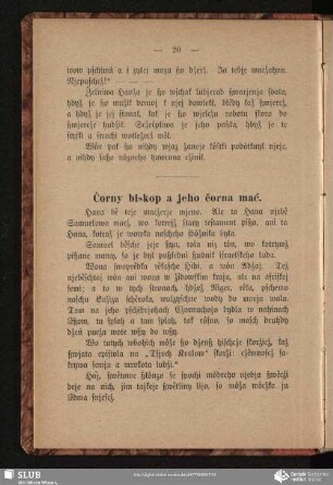 Ċorny biskop a jeho čorna mać