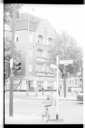 Kleinbildnegative: Hauptstraße Ecke Hähnelstraße, 1978